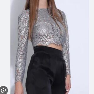Karina Grimaldi Alice Lace Blouse